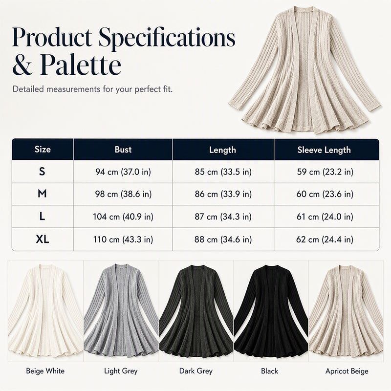 ✨ Effortless Comfort | Women's Textured-Knit Open-Front Cardigan