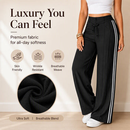 ☀️👖Seasonal Style - High-Rise Drawstring Pants – Breezy Comfort & Easy Pairing for Any Casual Look