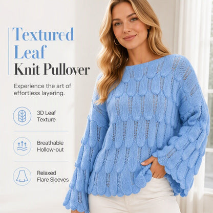 ⏰Last Day Sale 50% Off💃Women's Hollow Out Slouchy Knit Sweater