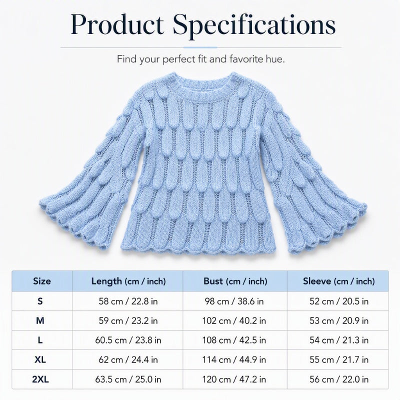 ⏰Last Day Sale 50% Off💃Women's Hollow Out Slouchy Knit Sweater