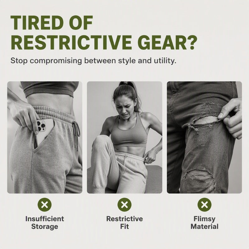 ✨ Easy Everyday Comfort | Women's Stretch Multi-Pocket Cargo Jogger Pants