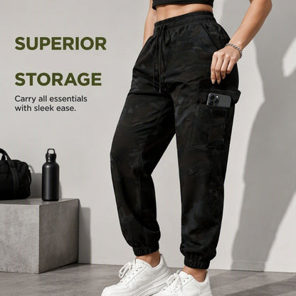 ✨ Easy Everyday Comfort | Women's Stretch Multi-Pocket Cargo Jogger Pants