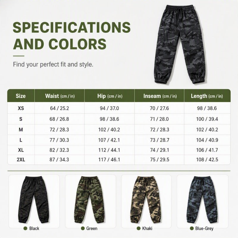 ✨ Easy Everyday Comfort | Women's Stretch Multi-Pocket Cargo Jogger Pants