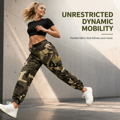 ✨ Easy Everyday Comfort | Women's Stretch Multi-Pocket Cargo Jogger Pants