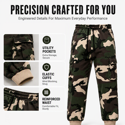 ✨ Practical Everyday Comfort | Men's Camouflage Drawstring Cargo Pants