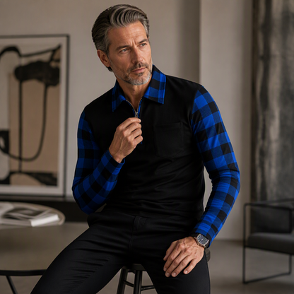 Bestseller🏆Men's Casual Long Sleeve Half-Zip Shirt