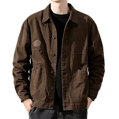 Men's Classic  Loose Fit Cargo Jacket