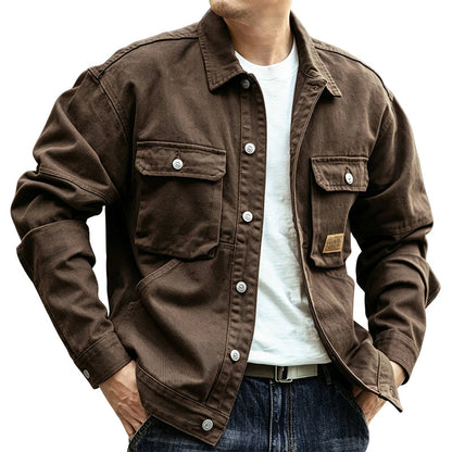 Men's Classic  Loose Fit Cargo Jacket