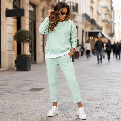 ✨ Two Looks in One | Women's Layered-Look Sweatshirt & Jogger Pants Set ⚡ Free Shipping