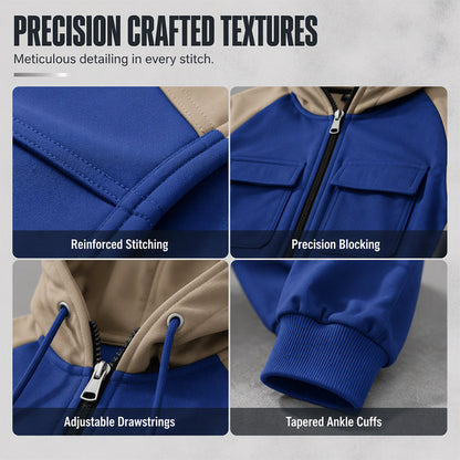 Men's Color-Block Hoodie & Jogger Pants Set