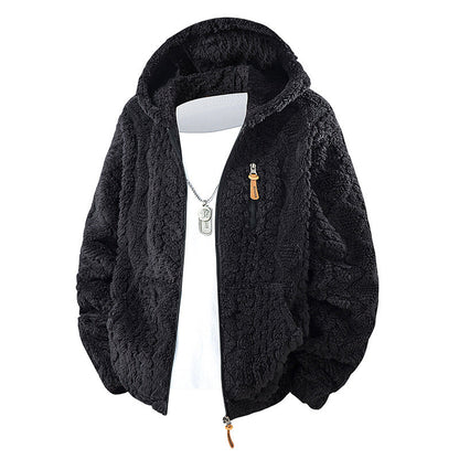 Men's Hooded Fleece Zipper Jacket
