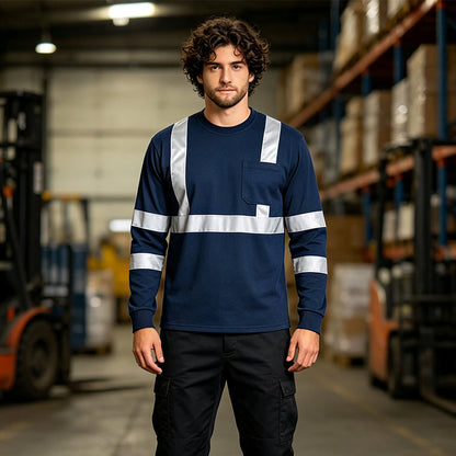 Men's High Visibility Reflective Work Top