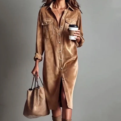 Women's Casual Fashion Shirt Dress