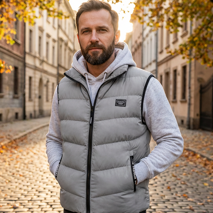 🦺 Warm Core, Easy Movement | Men's Padded Stand-Collar Vest ⚡ Free Shipping