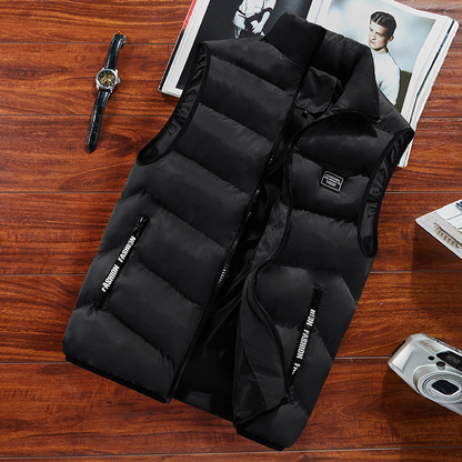 🦺 Warm Core, Easy Movement | Men's Padded Stand-Collar Vest ⚡ Free Shipping