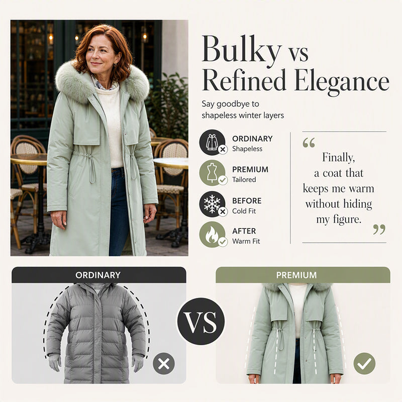 🧥 More Coverage, Easy Comfort | Women's Mid-Length Warm Jacket⚡Free shipping