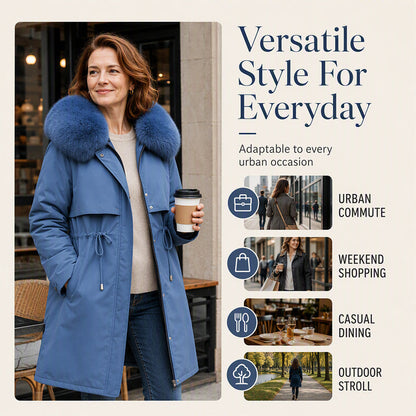 🧥 More Coverage, Easy Comfort | Women's Mid-Length Warm Jacket⚡Free shipping