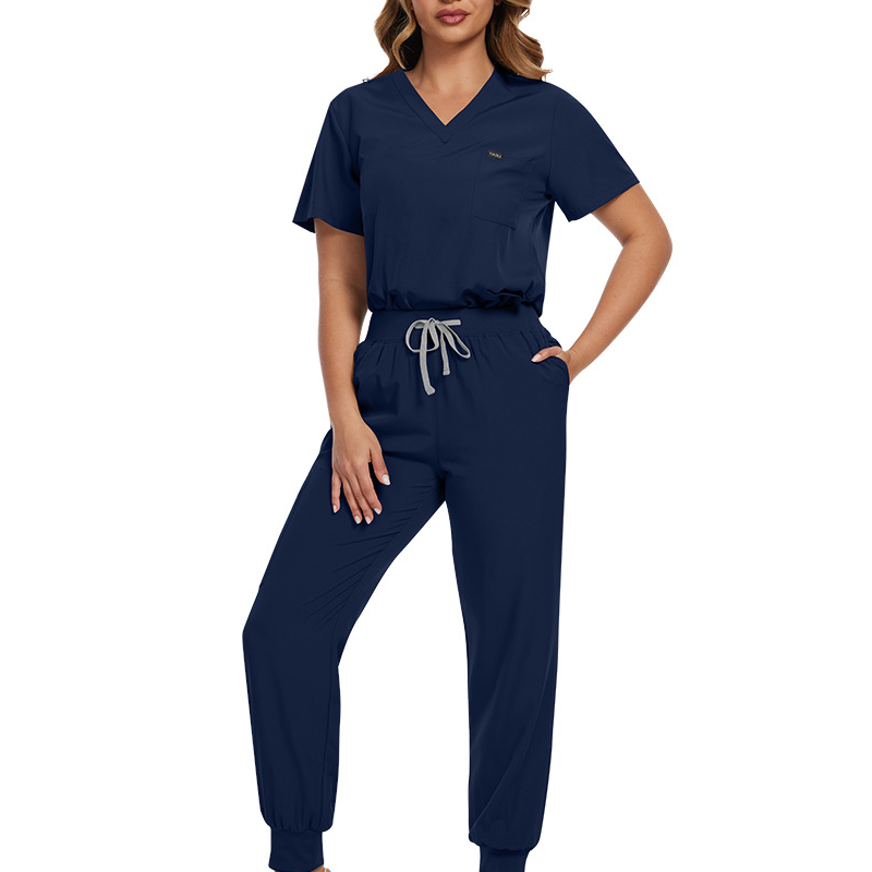 🩺 Breathable Comfort, Easy Movement | Women's Stretch Scrubs 2-Piece Set