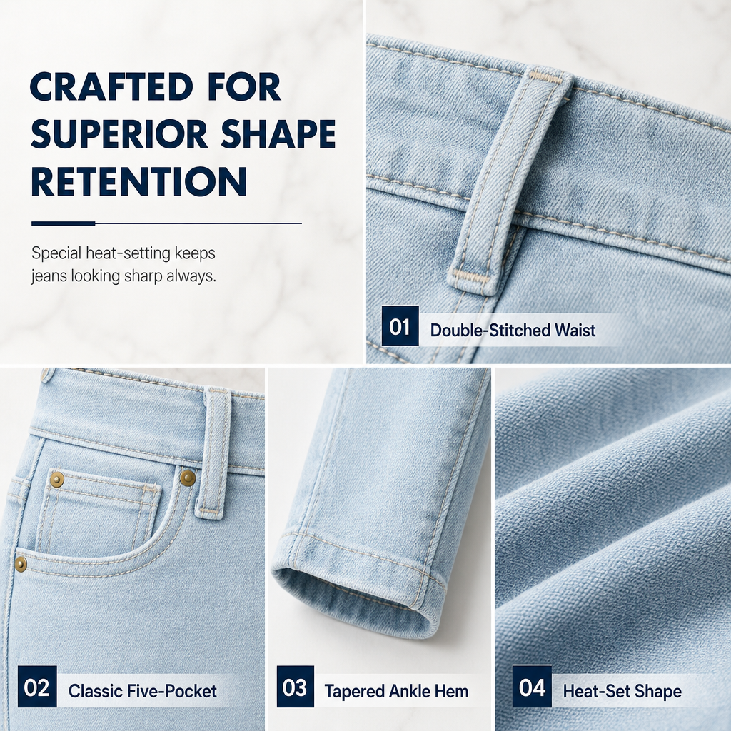 All-Day Comfort, Flattering Shape | High-Waisted Stretch Pencil Pants