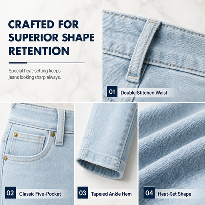 All-Day Comfort, Flattering Shape | High-Waisted Stretch Pencil Pants