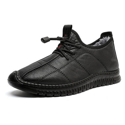 Men's Plush-Lined Non-Slip Walking Shoes